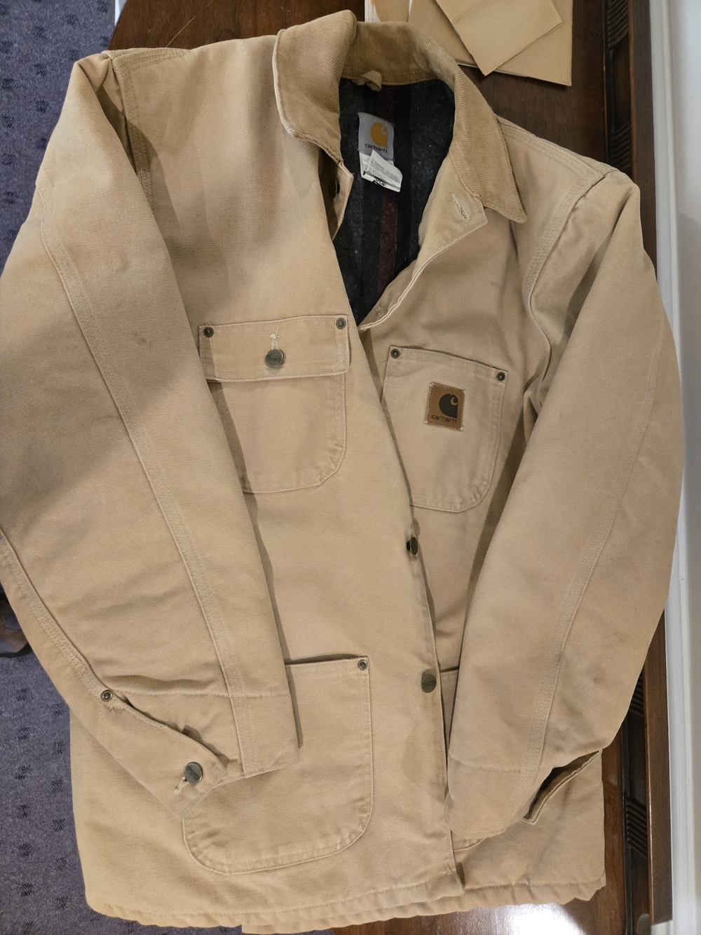 Carhartt Tan Duck Chore Jacket